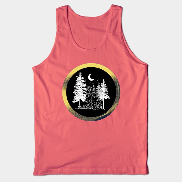 moonlit bear Tank Top by CaityRoseArt